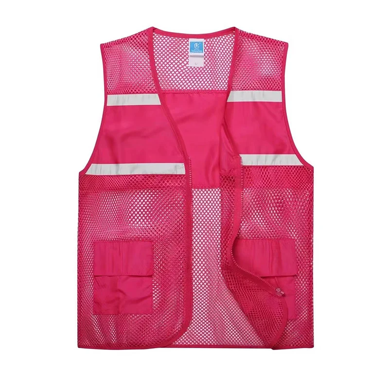 %100 Polyester Reflektif Kemerli File Yelek